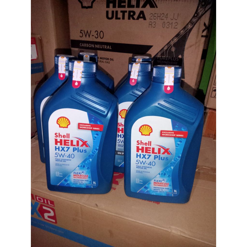 Oli Motor Shell helix hk7 plus 5W-40 1liter