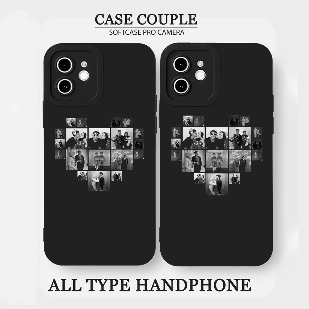 CASE CUSTOM 11 FOTO LOVE COUPLE SOFTCASE SILIKON PROCAMAERA READY FOR ALL TYPE HP