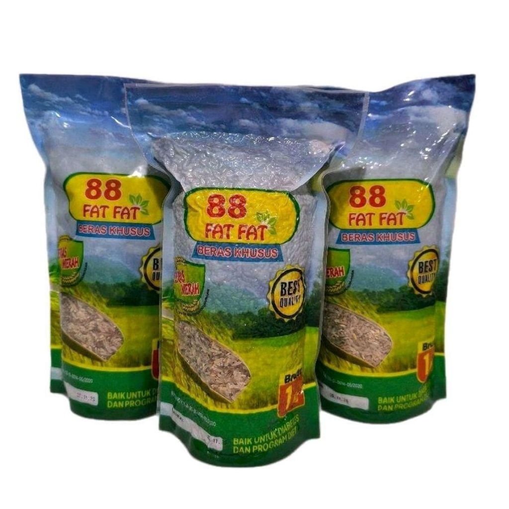 

Beras Merah Fat Fat 88 (1 kg) Beras Merah Sugihen Tanah Karo