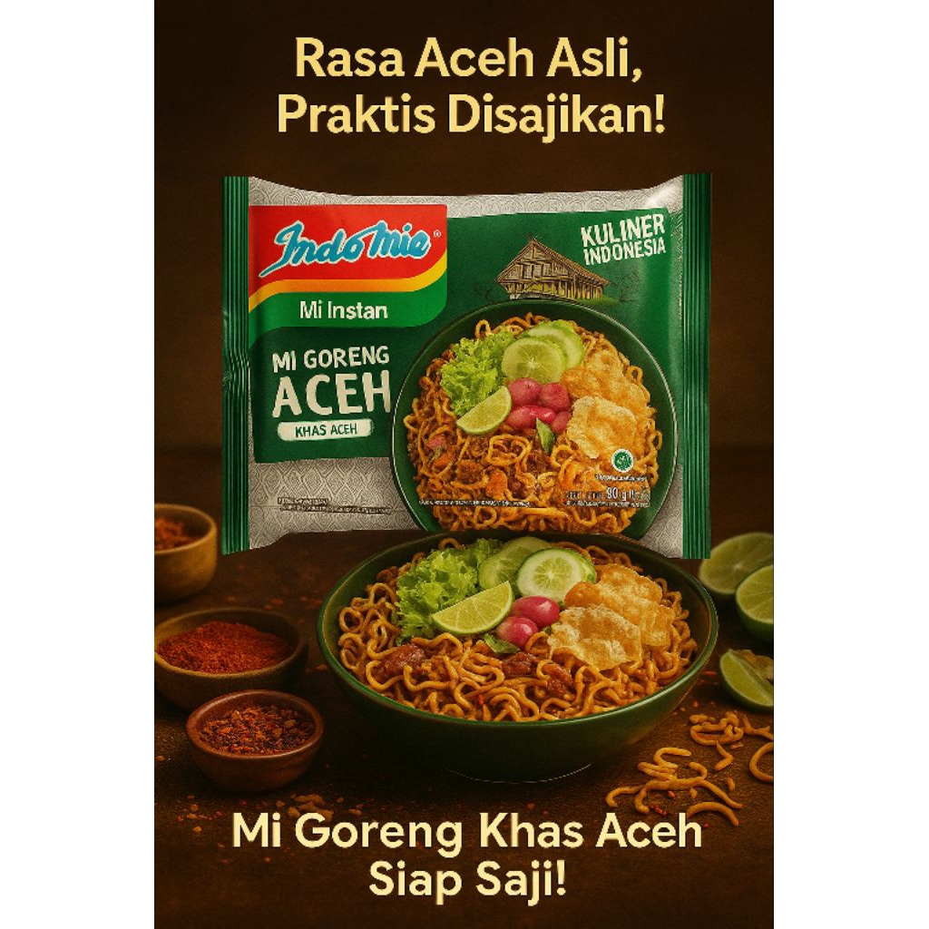 

Paket 5 Pcs indomie Goreng Rasa Mie Aceh