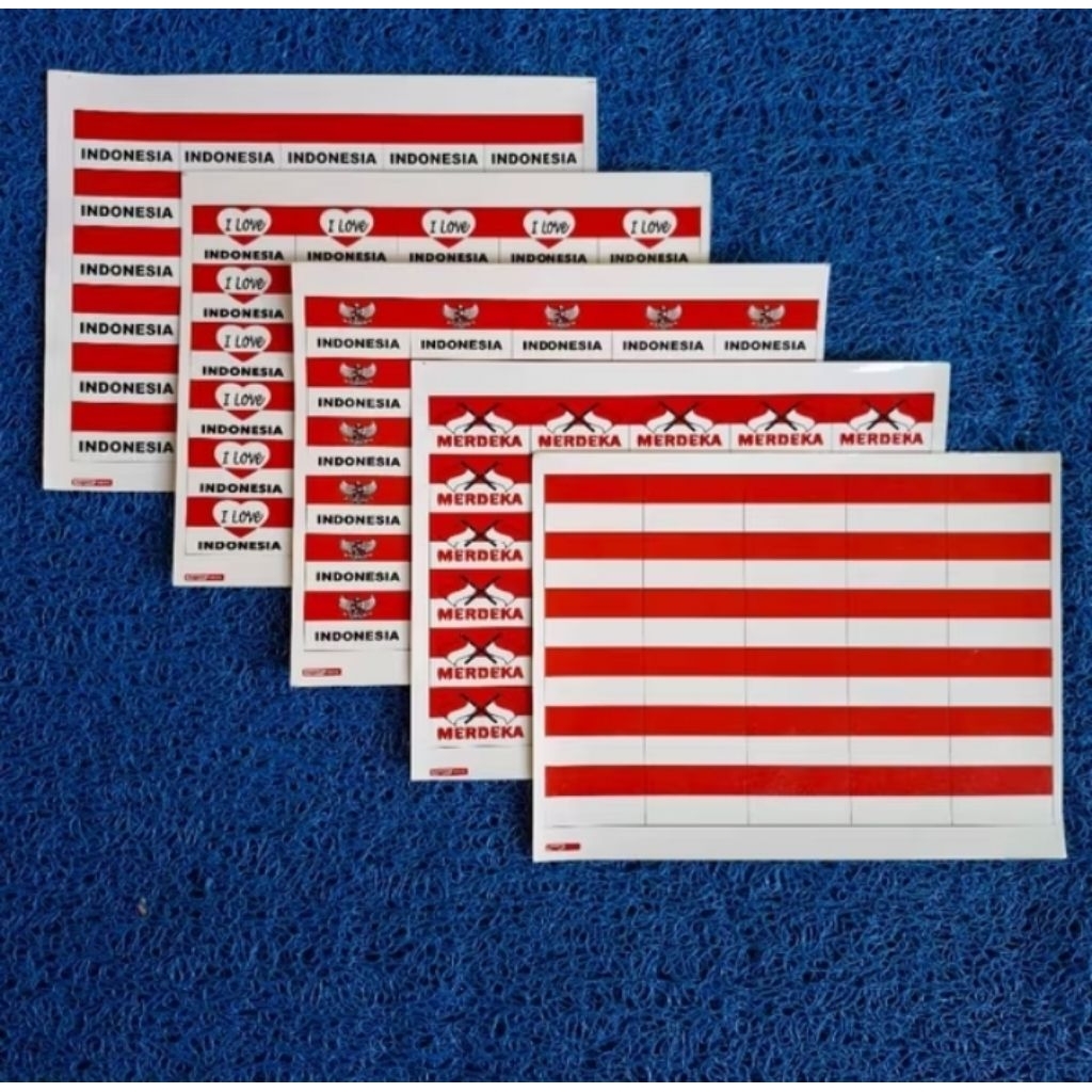 

stiker bendera pipi isi 10 lembar x 42 :420pcs