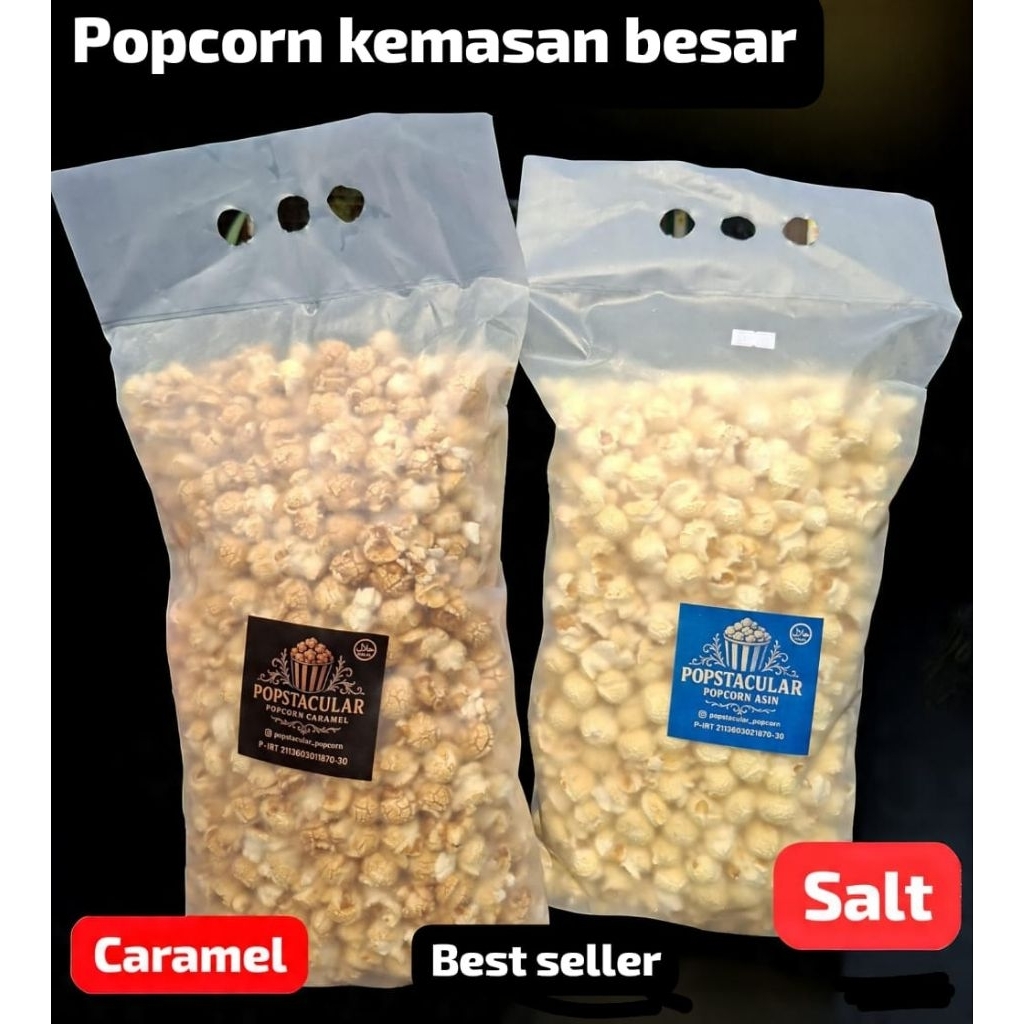 

NEW POPCORN CARAMEL/ASIN JUMBO 500gr - snack sehat - cemilan murah - popcorn viral