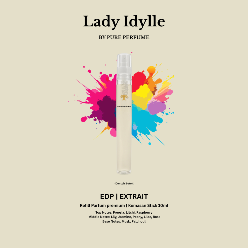 Lady Idylle 10ml By Pure Perfume | Refill Parfum Premium Kemasan Kecil