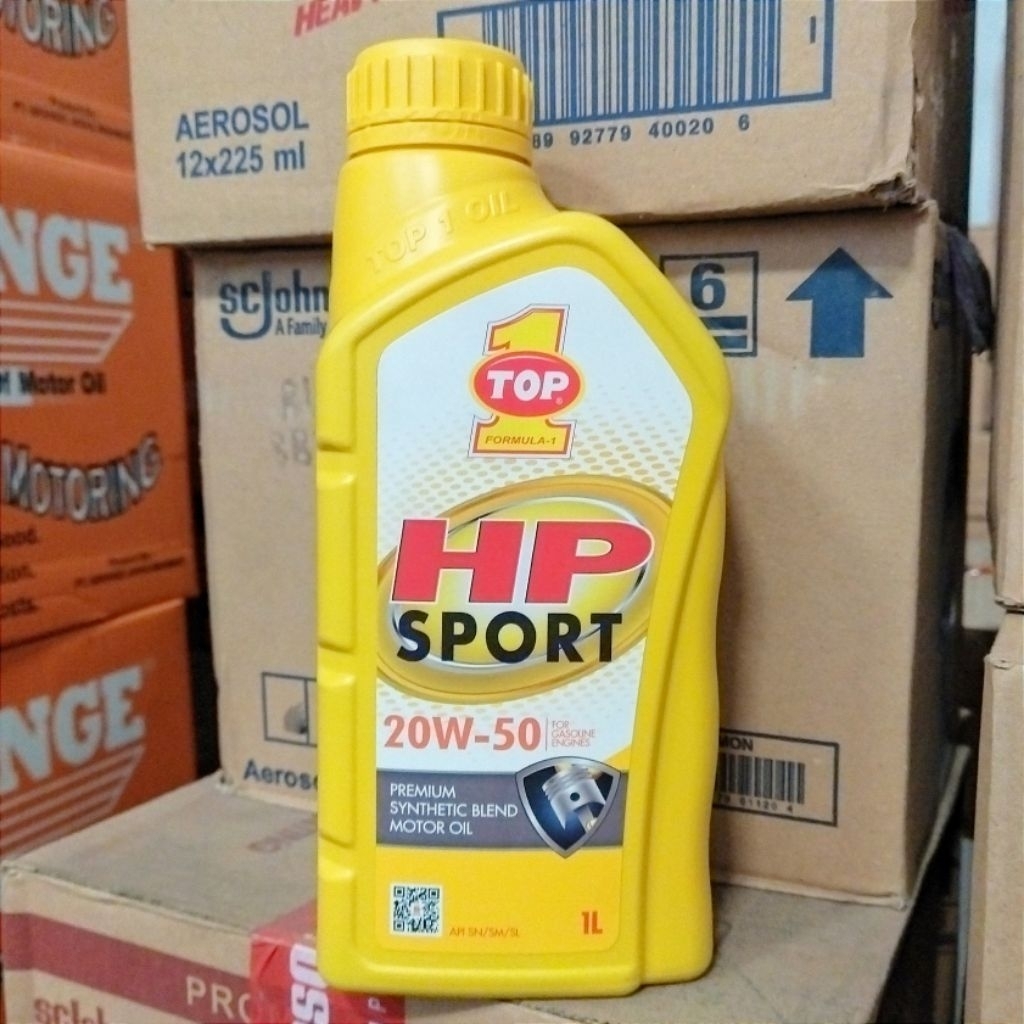 OLI MESIN MOBIL BENSIN TOP1 / TOP 1 / TOP ONE HP 20W-50  1 LITER