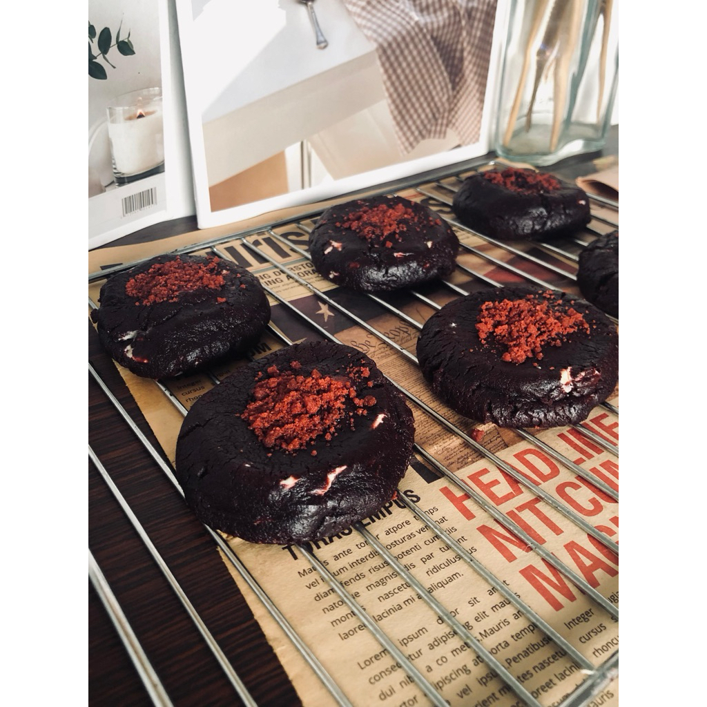 

soft cookies red velvet cheese