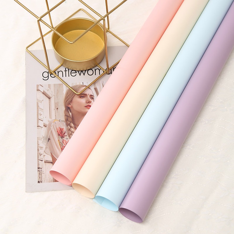 

[ 20 LEMBAR ] Kertas Buket Bunga Polos Solid Flower Wrapping Cellophane Full Color Opp KB6199