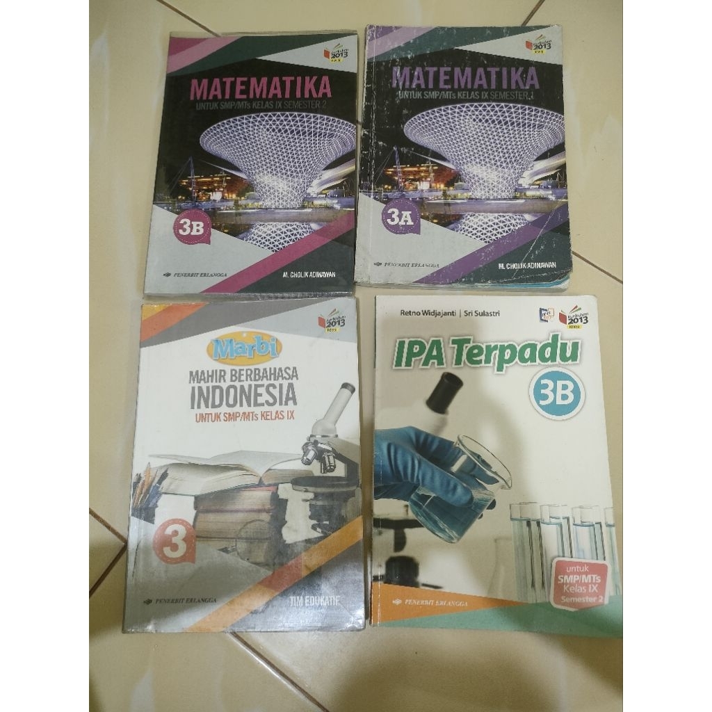 buku bekas kelas 9 penerbit erlangga