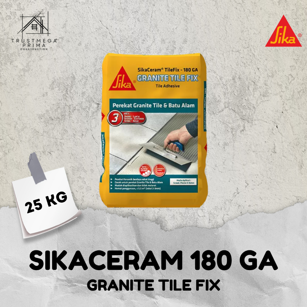 SIKACERAM 180 GA GRANITE TILE FIX/PEREKAT GRANITE 25KG