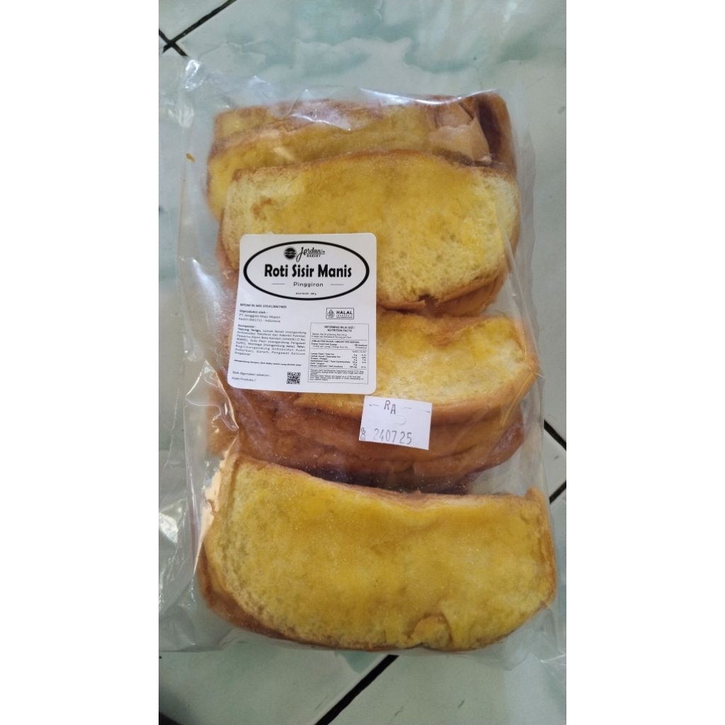 

Roti Sisir Pinggiran Jordan Bakery Mentega isi 24 slice