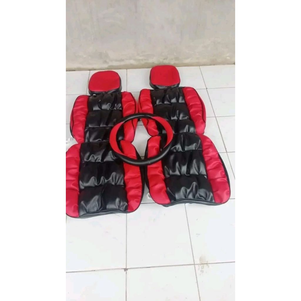 cover jok sarung jok mobil pickup avp Mega carry motif sofa bonus setir