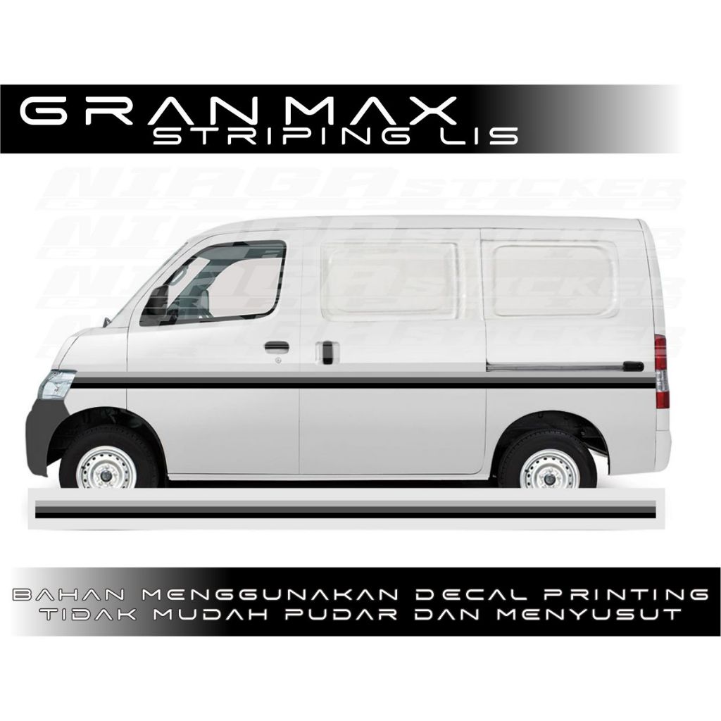STIKER Striping Grandmax Blindvan Minimalis TULISAN CUSTOM