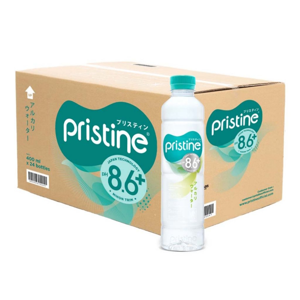 

AIR MINERAL PRISTINE 8.6+ KEMASAN 400 ML X 24 PCS (KARTON)