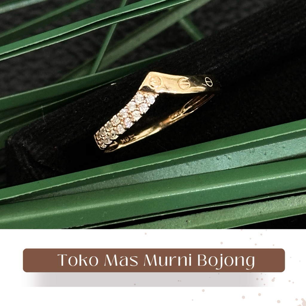cincin emas model pasung 6K toko mas murni