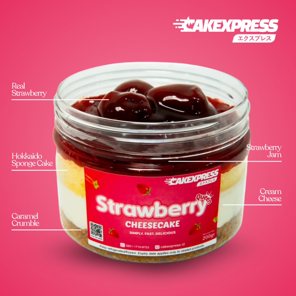 

Strawberry Queen Cheesecake,Cheesejar