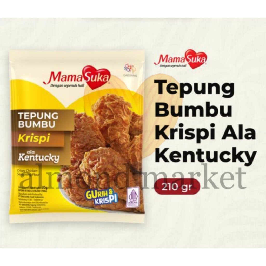 

Mamasuka Tepung Bumbu Ala Kentucky 4 x 210 Gr