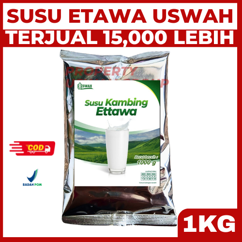 Susu Bubuk Etawa Kambing 1KG Uswah Original Plus Kelor