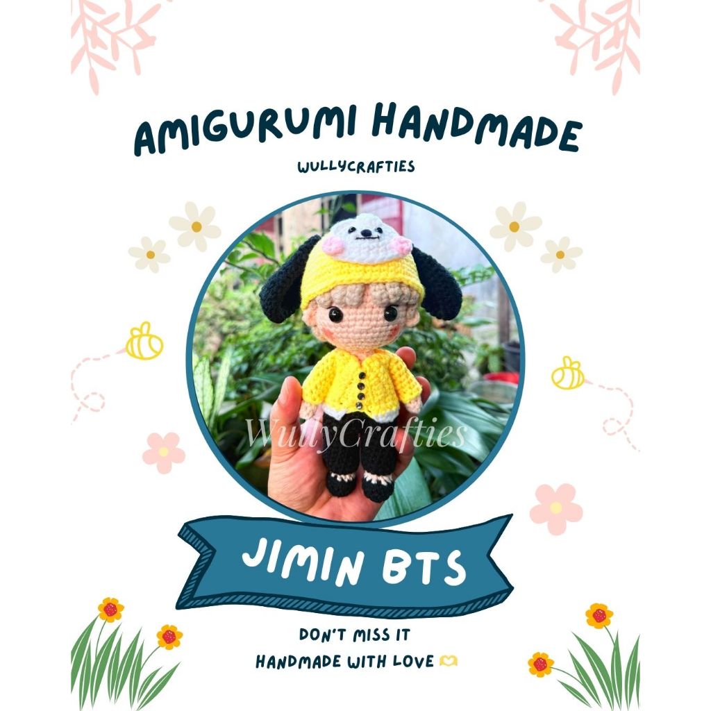 [Wullycrafties] Boneka Rajut BTS Jimin Cute