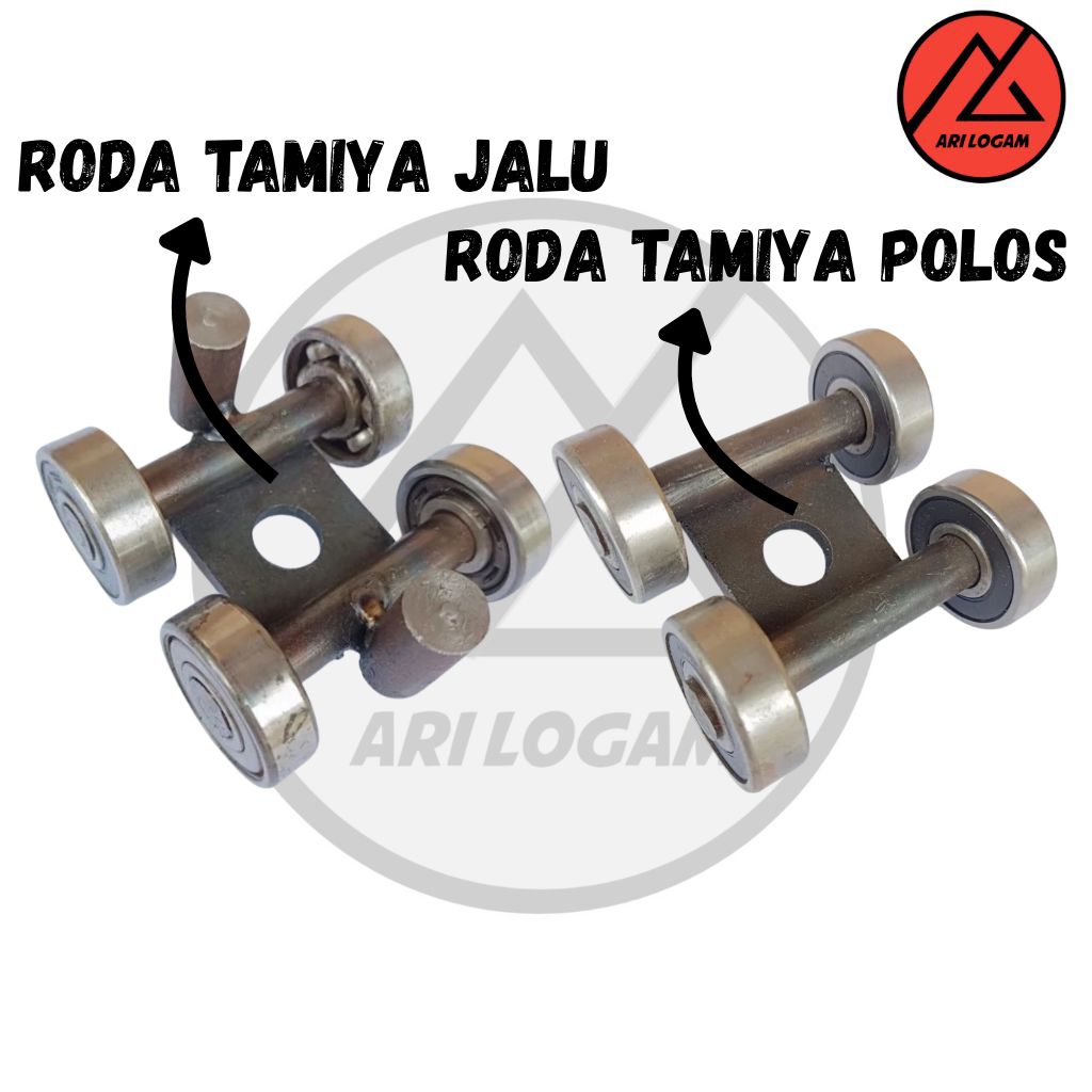 RODA TAMIYA POLOS DAN RODA TAMIYA JALU//RODA ATAS//RODA GANTUNG PINTU GARASI SLIDING DORONG// RODA T