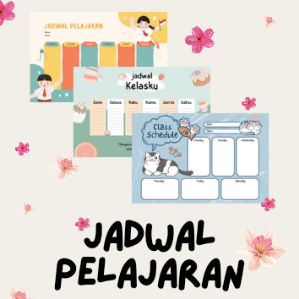 

PAPIER - Jadwal Pelajaran Sekolah - Poster Edukasi Anak