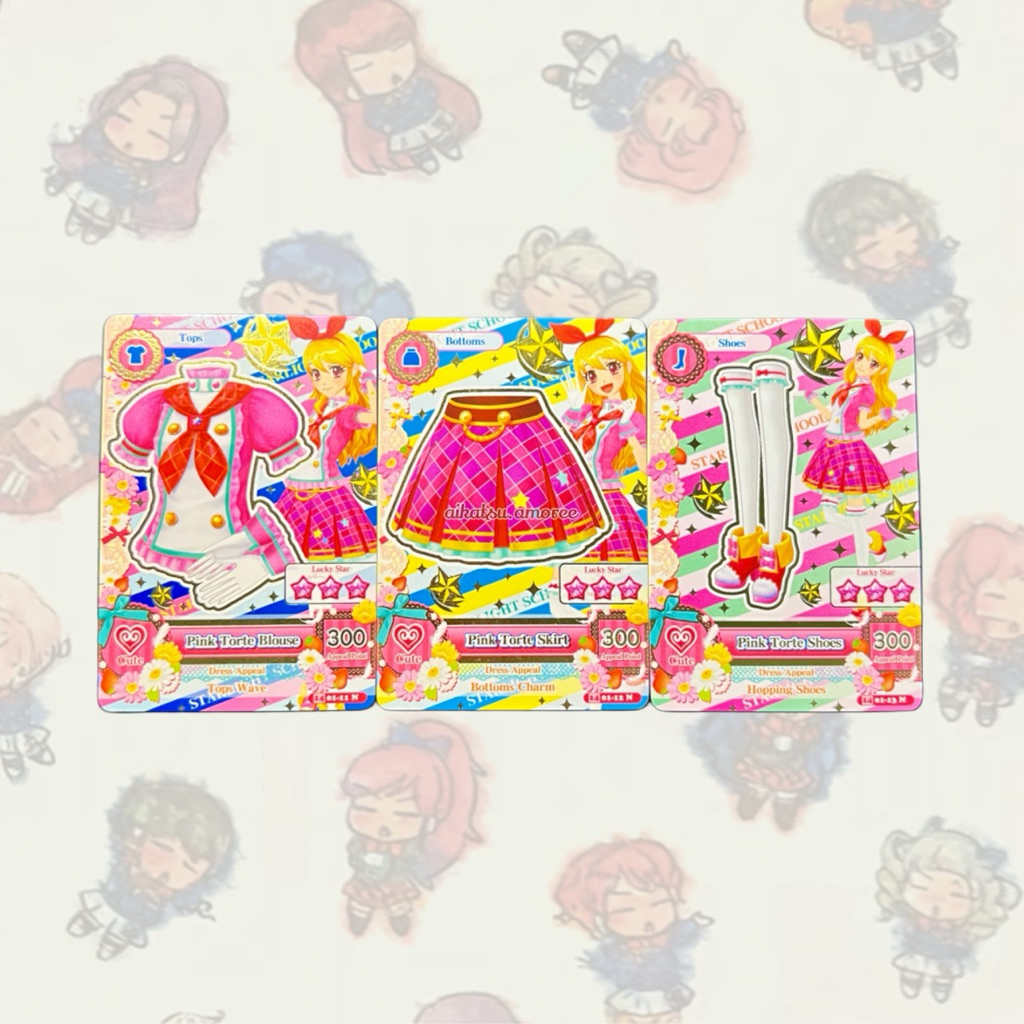 Aikatsu Pink Torte Set Uni Ichigo Hoshimiya