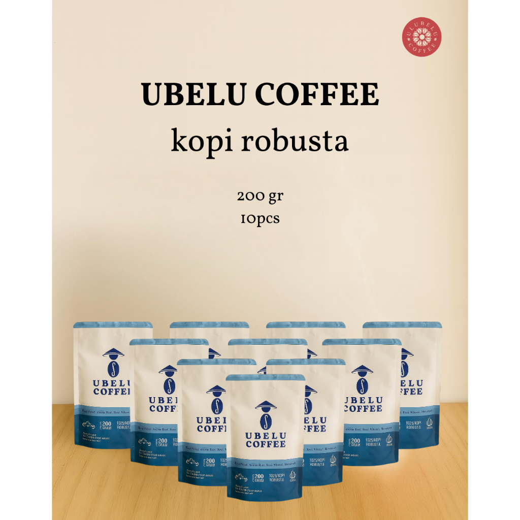 

ULUBELU COFFEE Lampung Bundle 10pcs Varian Ubelu Coffee 200gr - Biji Kopi Robusta Lampung / Kopi Bubuk / Biji Coffee Roast Original 100% / Biji Kopi Untuk Espresso / Kopi Susu / Blend