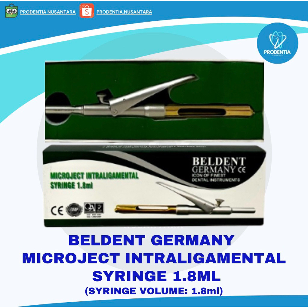 BELDENT GERMANY Microject Intraligamental Syringe 1.8ml / Citoject - Volume 1.8ml