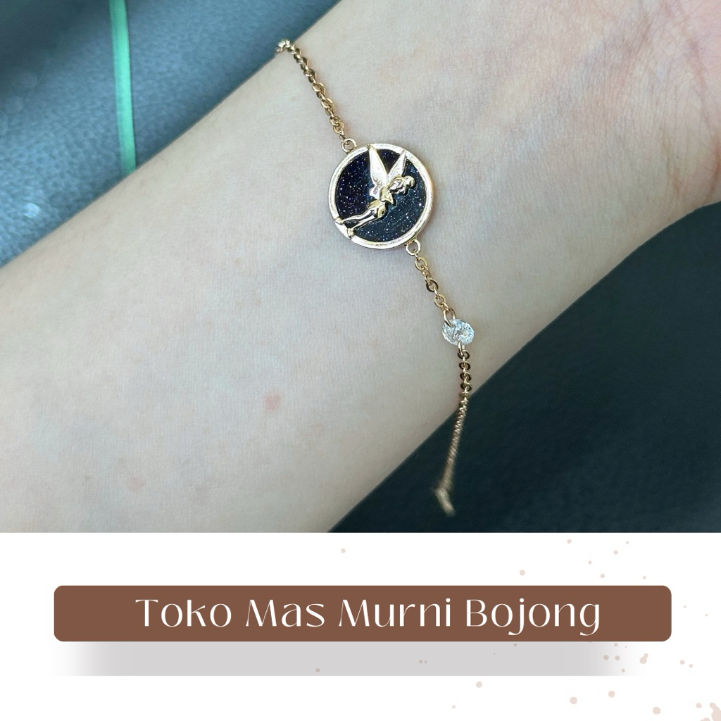 gelang emas gambar tinkerbell 6K toko mas murni