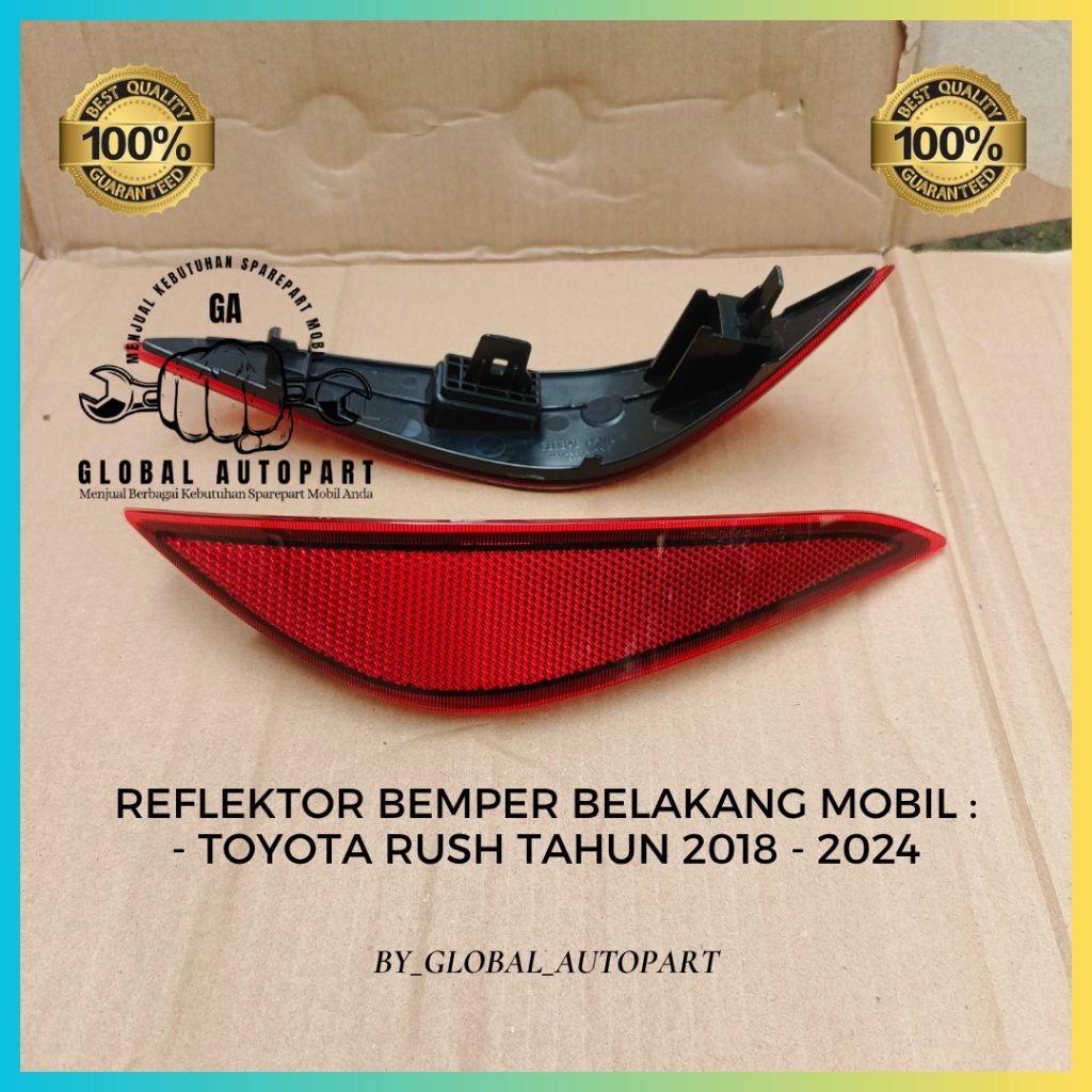 Reflektor Bemper Belakang Rush Tahun 2018 sampai 2024
