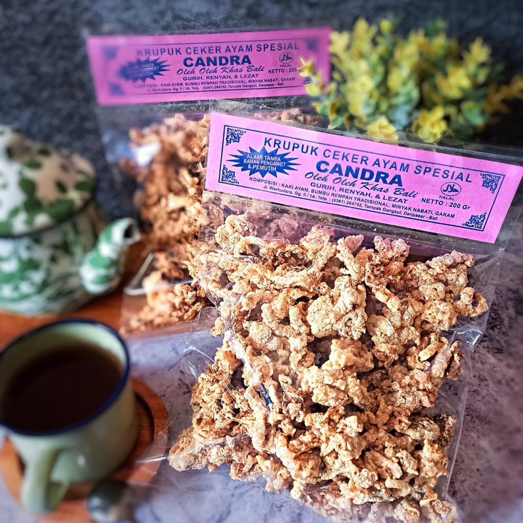 

Krupuk Ceker Ayam Spesial Candra 200gr