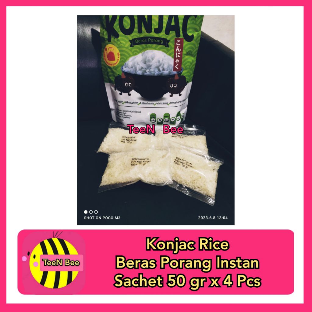 

Indo Nasi Konjac Rice Beras Porang Shirataki Instan 200gr