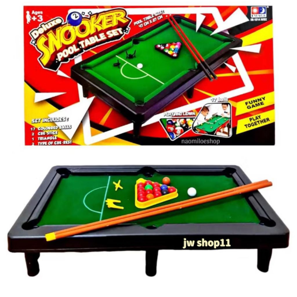 Mainan Billiard Game JUMBO BESAR Deluxe Snooker Pool Table