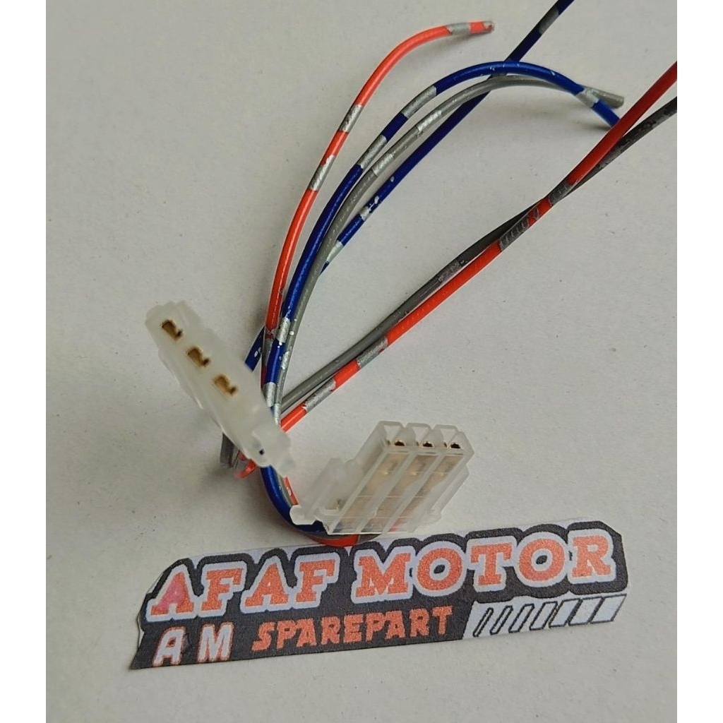 Soket Tombol Motor 3 pin 3 kabel Grade A