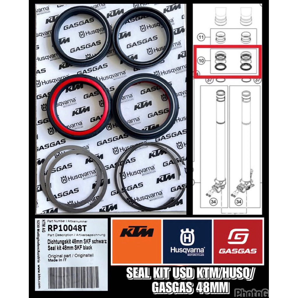 seal kit usd ktm/husq/gasgas 48mm original