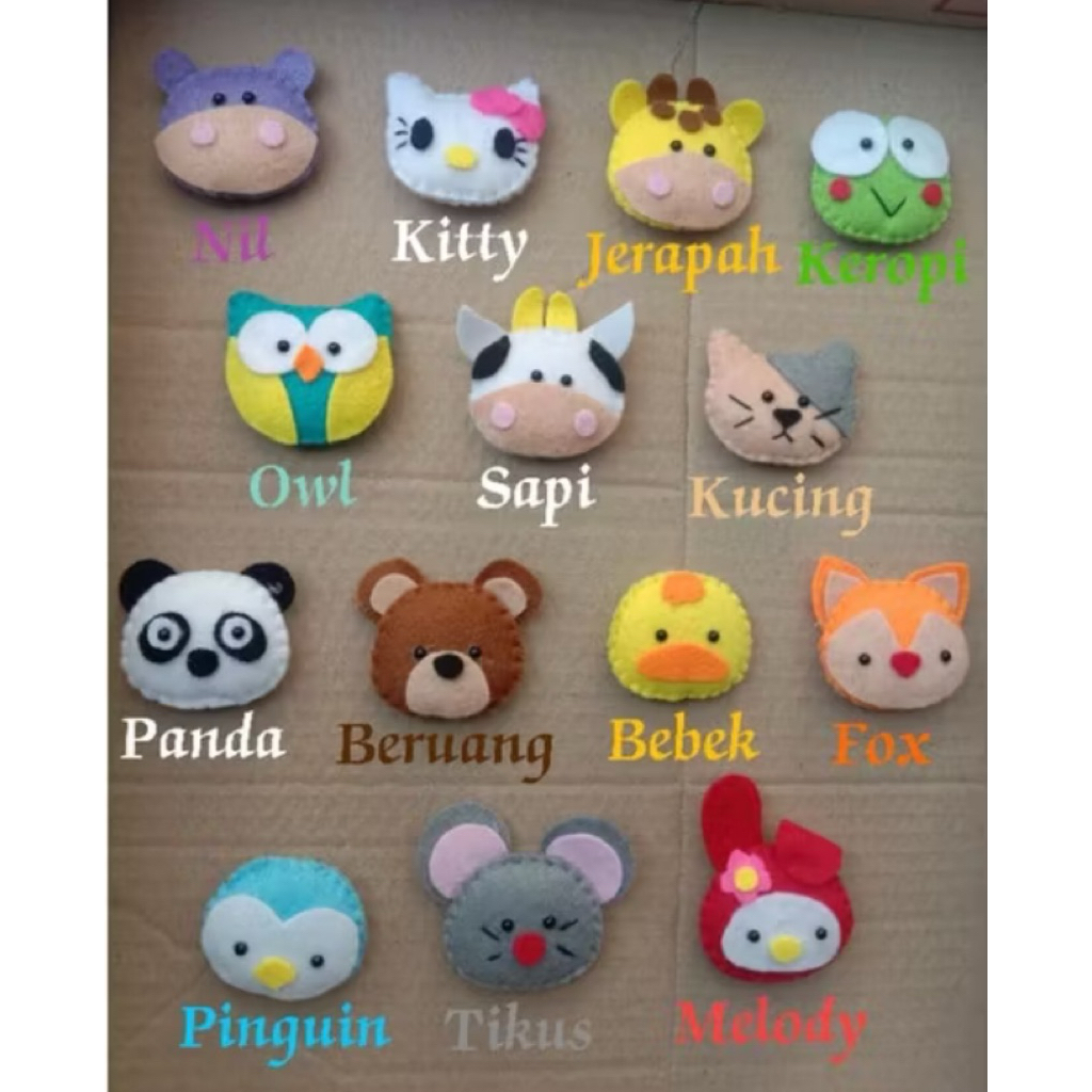 Aplikasi/Hiasan boneka flanel