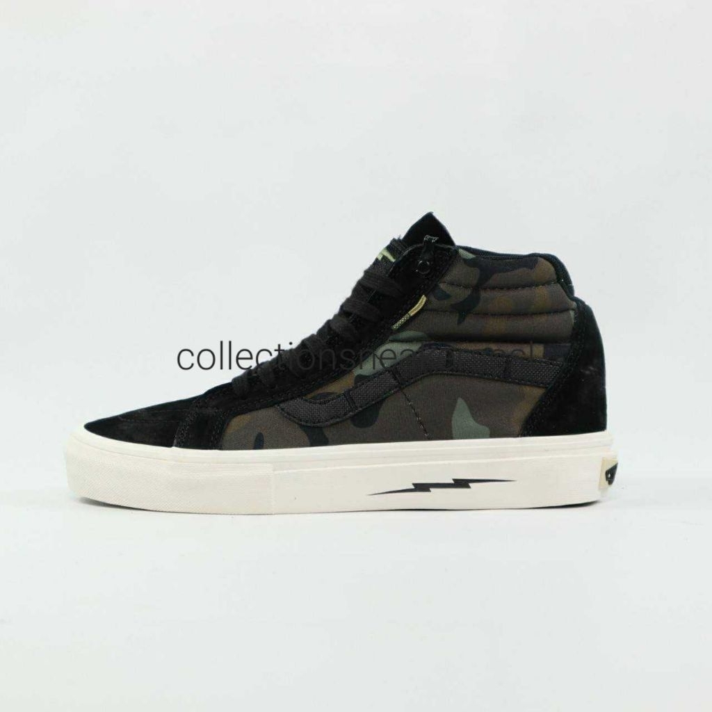 Vans Sk8 High Notchback Defcon Multicam Jungle Black Camo