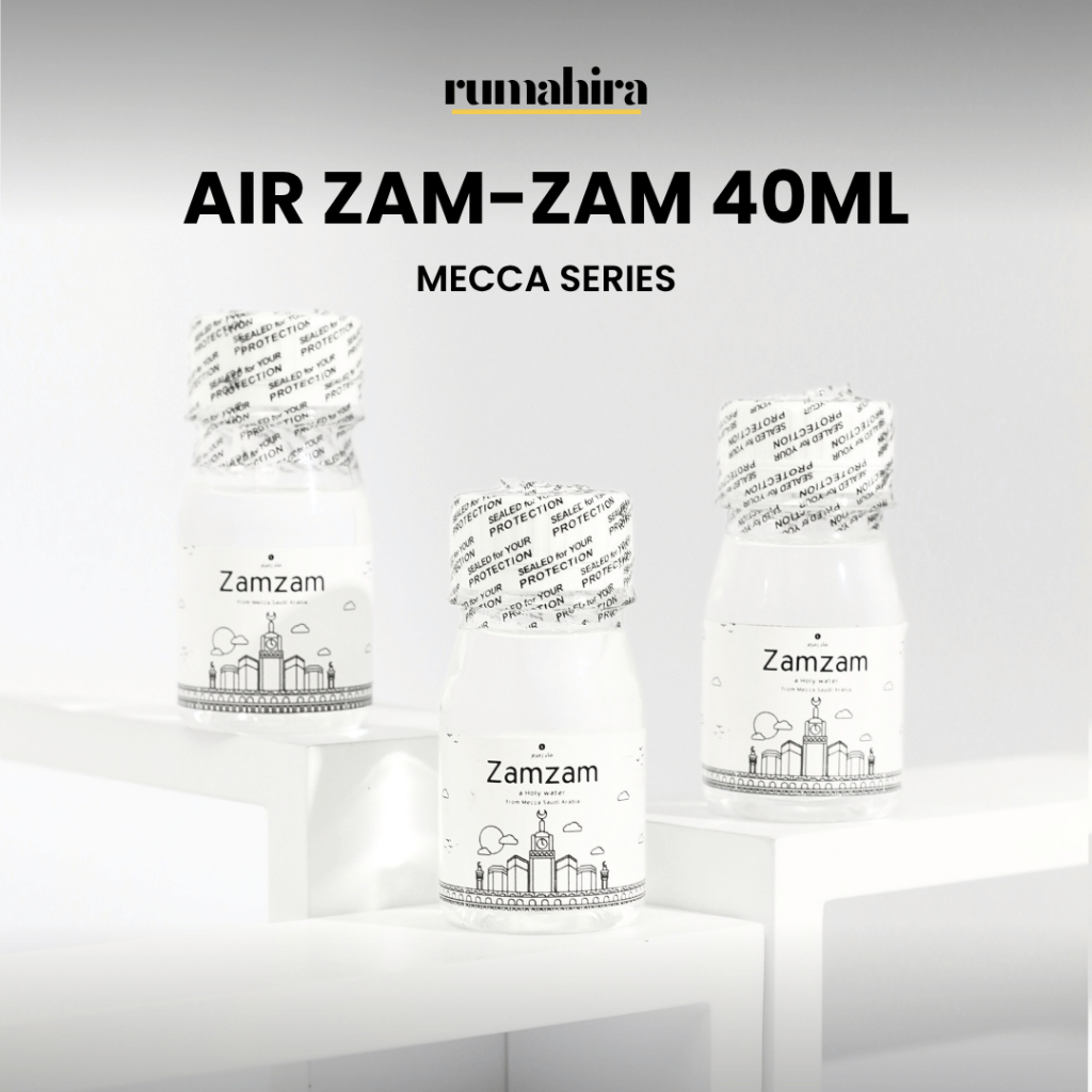 

RUMAHIRA - Air Zamzam Mecca Series 40ml Mini Size Segel Souvenir Oleh Oleh Haji & Umroh