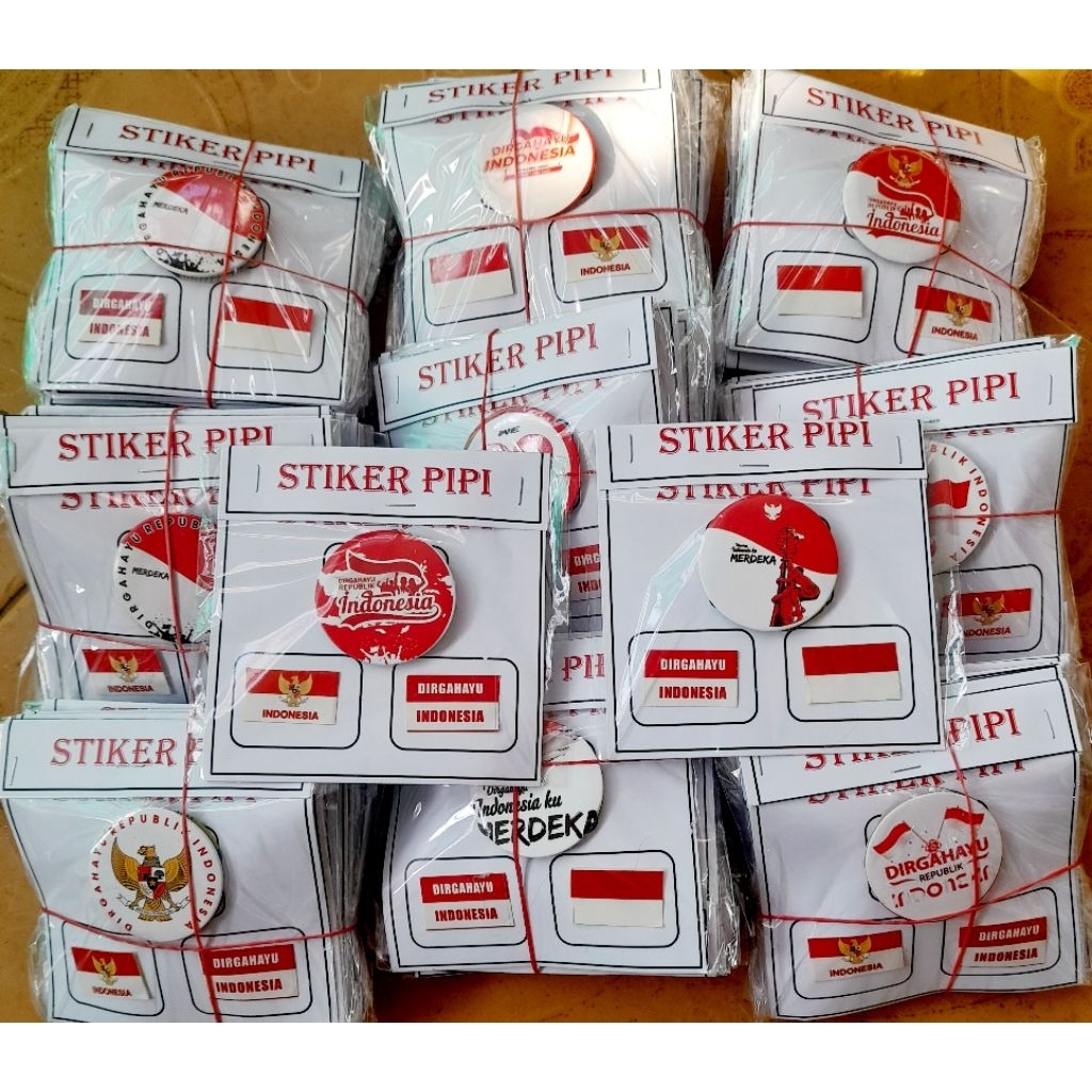 

PIN KEMERDEKAAN dan STIKER PIPI HUT RI PREMIUM