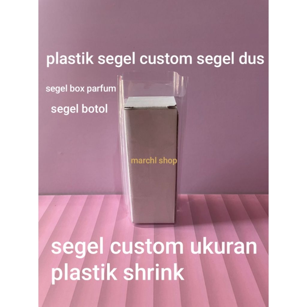 plastik shrink custom ukuran plastik segel box parfume segel botol plastik shrink wrap