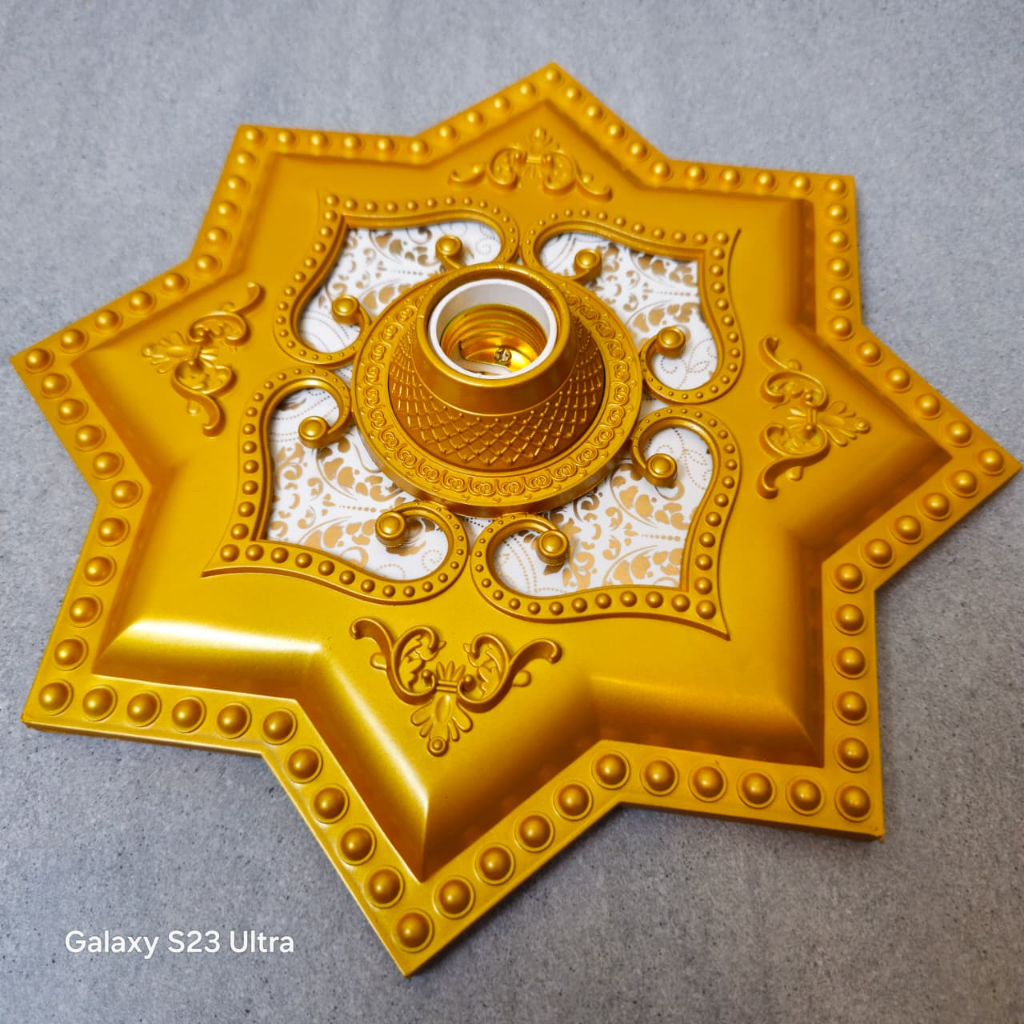 FITING HIAS BESAR Bintang Ornamen Plafon PVC 30cm/fitting fitting 30CM