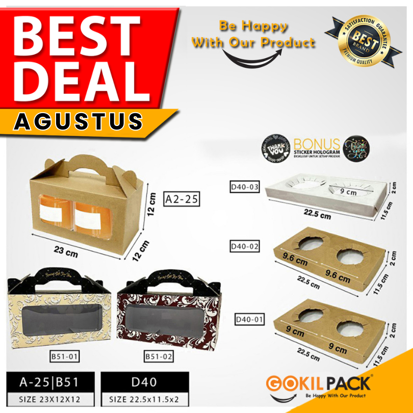 

Kotak Kue | Box Mika | Dus | Packaging Toples 500 Gr | Gable Tenteng | 23x12x12 | A2-25