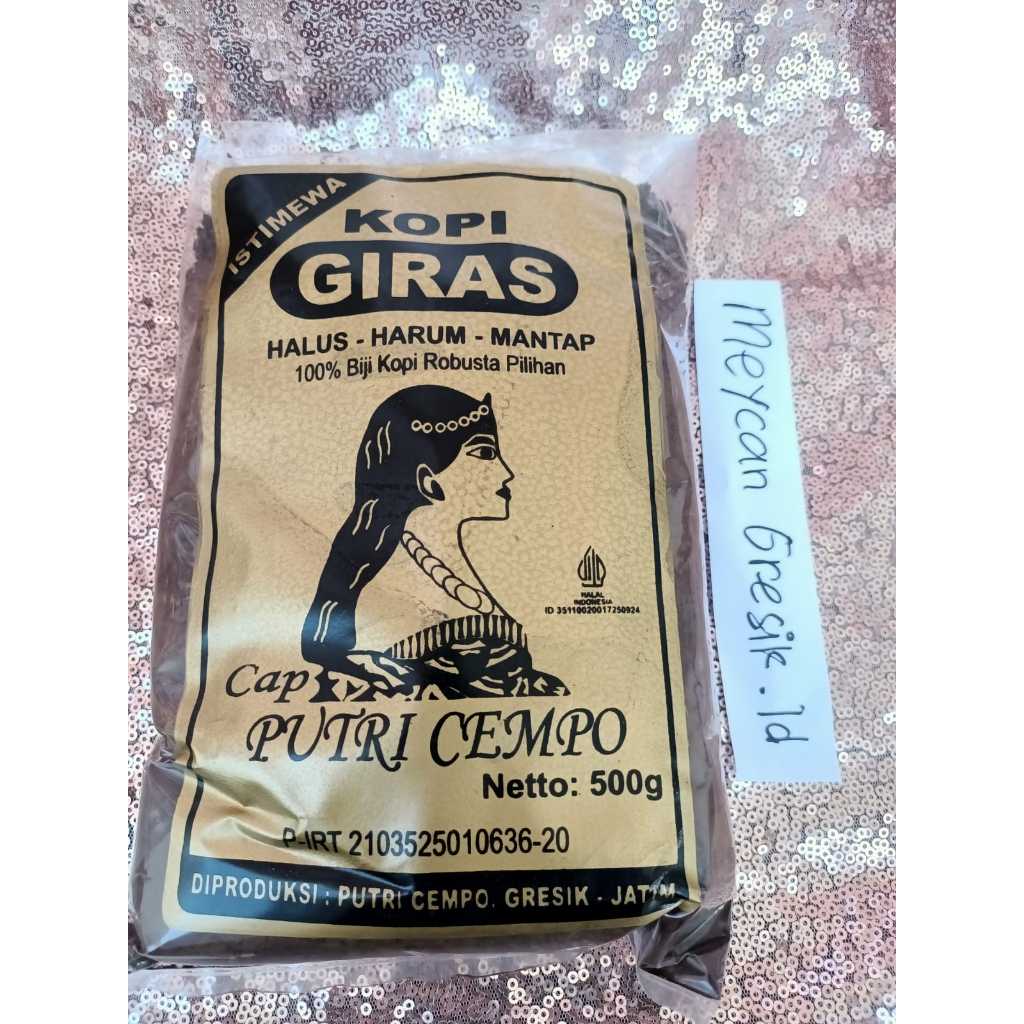 

{ISTIMEWA} 500G Kopi Giras Robusta Putri Cempo 100 Asli Autentik Lebih Hitam