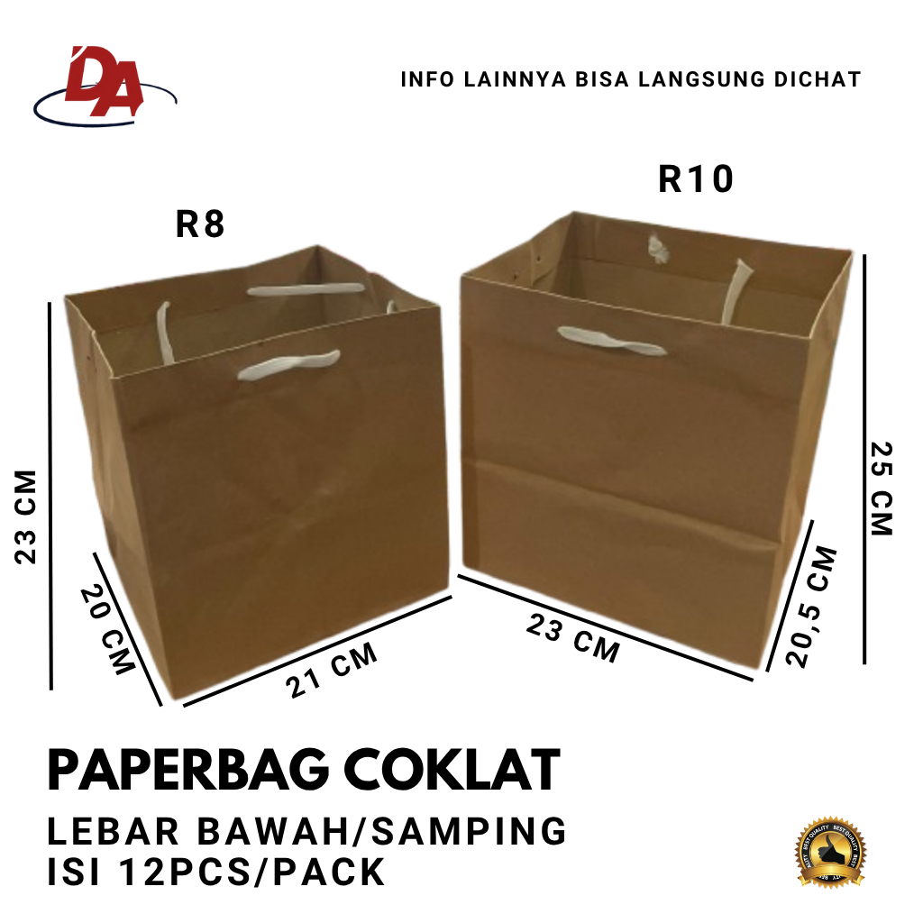 

PAPERBAG COKLAT - PAPERBAG LEBAR - TAS COKLAT