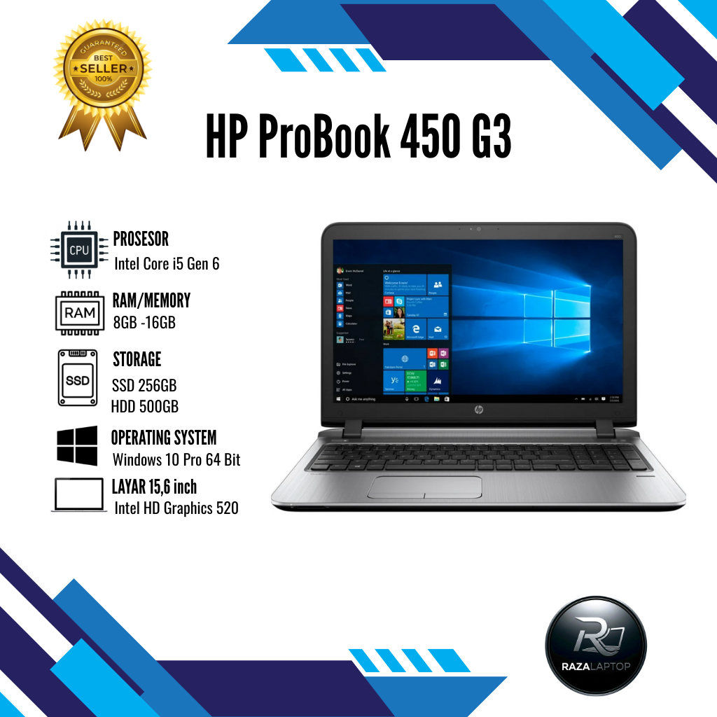 LAPTOP SERIES 450 G3 Intel Core i5 / Laptop HP Core i5  HP ProBook 450 G4 15.6" Intel Core i5 7200U 
