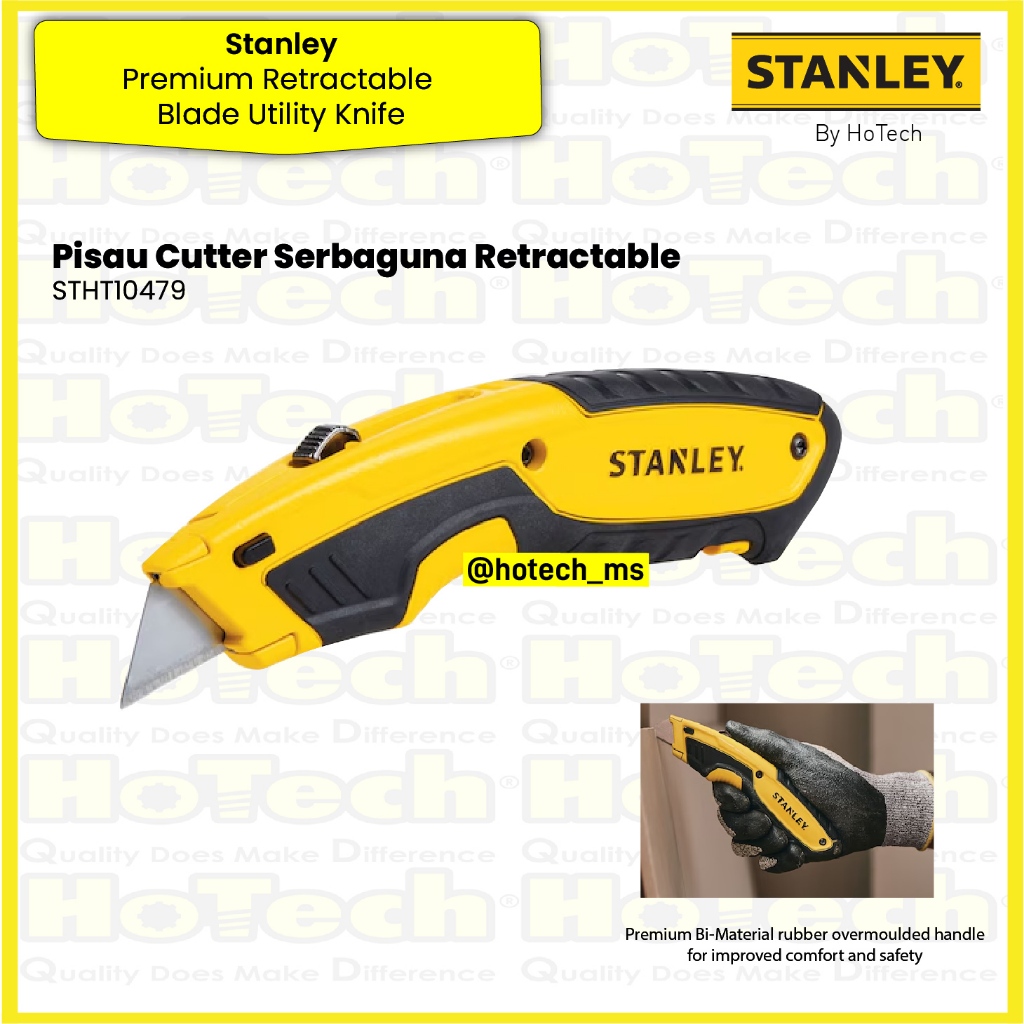 

Stanley Pisau Serbaguna dengan Bilah Tarik Masuk STHT10479 | Retractable Blade Utility Knife