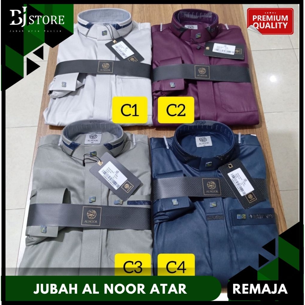 Jubah Remaja Alnoor ATAR Bahan Poliester / Gamis Remaja Lengan Panjang Manset/Jubah Remaja/gamis ana