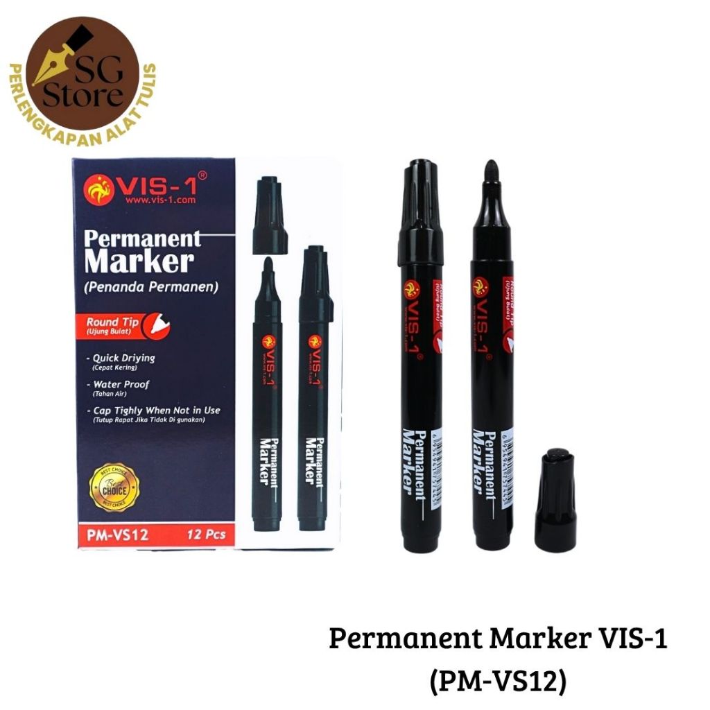 

Spidol Papan PMVS-12 / Permanent Marker / Spidol Permanen