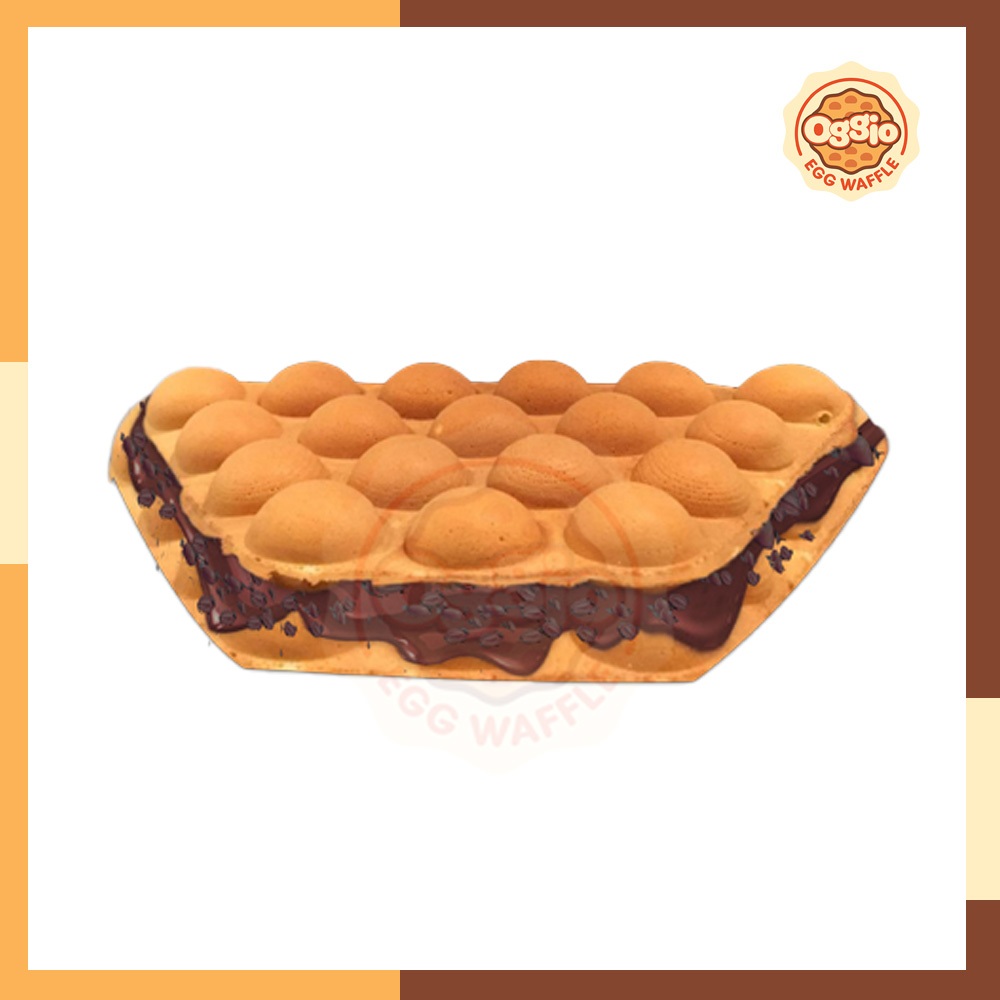 

Egg Waffle Choco Chrunchy - Egg Waffle Cokelat Krunci - Wafel cokelat kranci - Bubble waffle Choco Chrunch - Selai Choco chrunchy - Cokelat kriuk - Egg wafel cokelat - Waffle boss - Offle - Egg Waffle - Colins - Oggio Egg Waffle