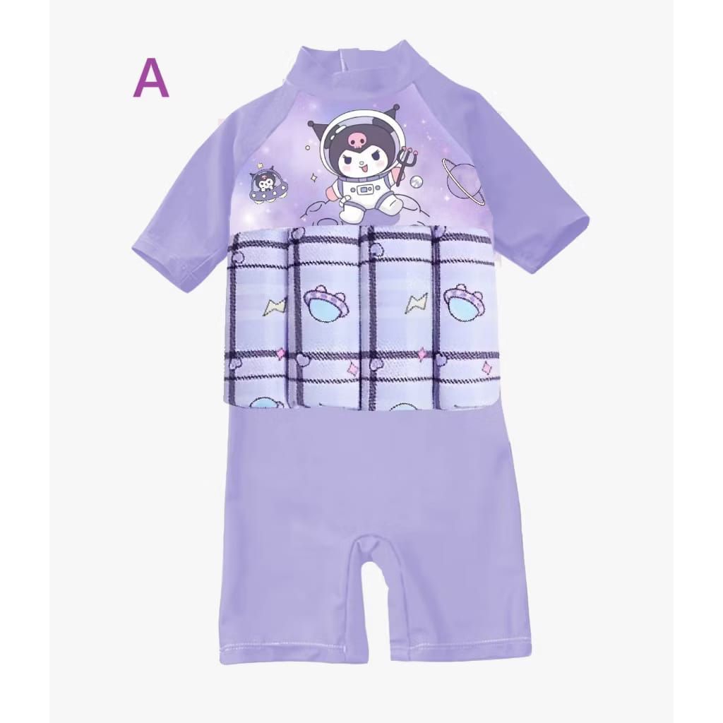 BAJU RENANG ANAK PELAMPUNG/ BAJU RENANG ANAK KUROMI / PELAMPUNG ANAK UNICORN / BAJU PELAMPUNG FROZEN