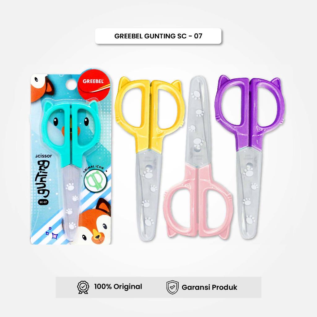 

GREEBEL Gunting Kecil SC-07 (1PCS) Gunting Anak Karakter Lucu Gunting Sekolah Gunting Stainless