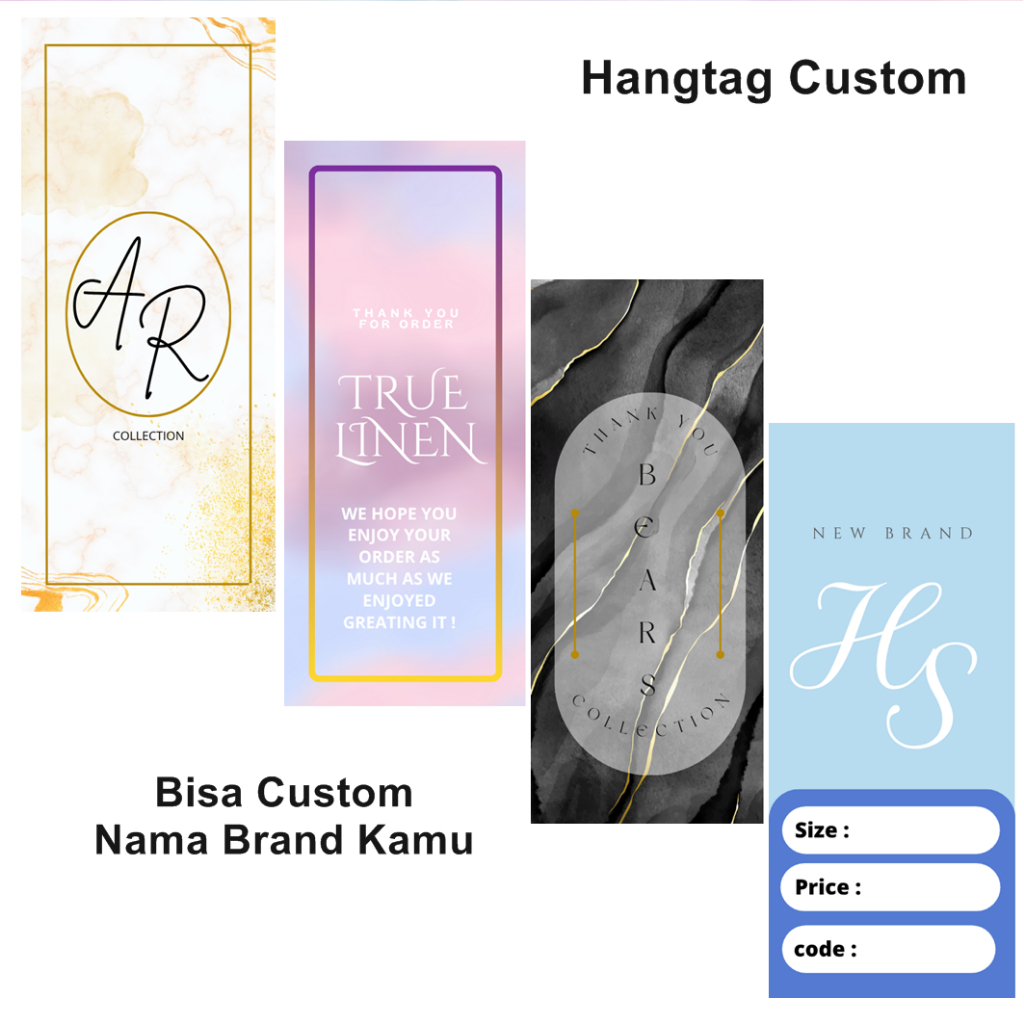 

Hang Tag Custom Label Baju Murah Free Design Hangtag